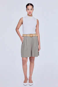 Flare Pleated Shorts