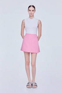 Button Wrap Skort
