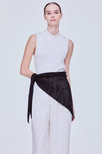 Triangular Knitted Scarf