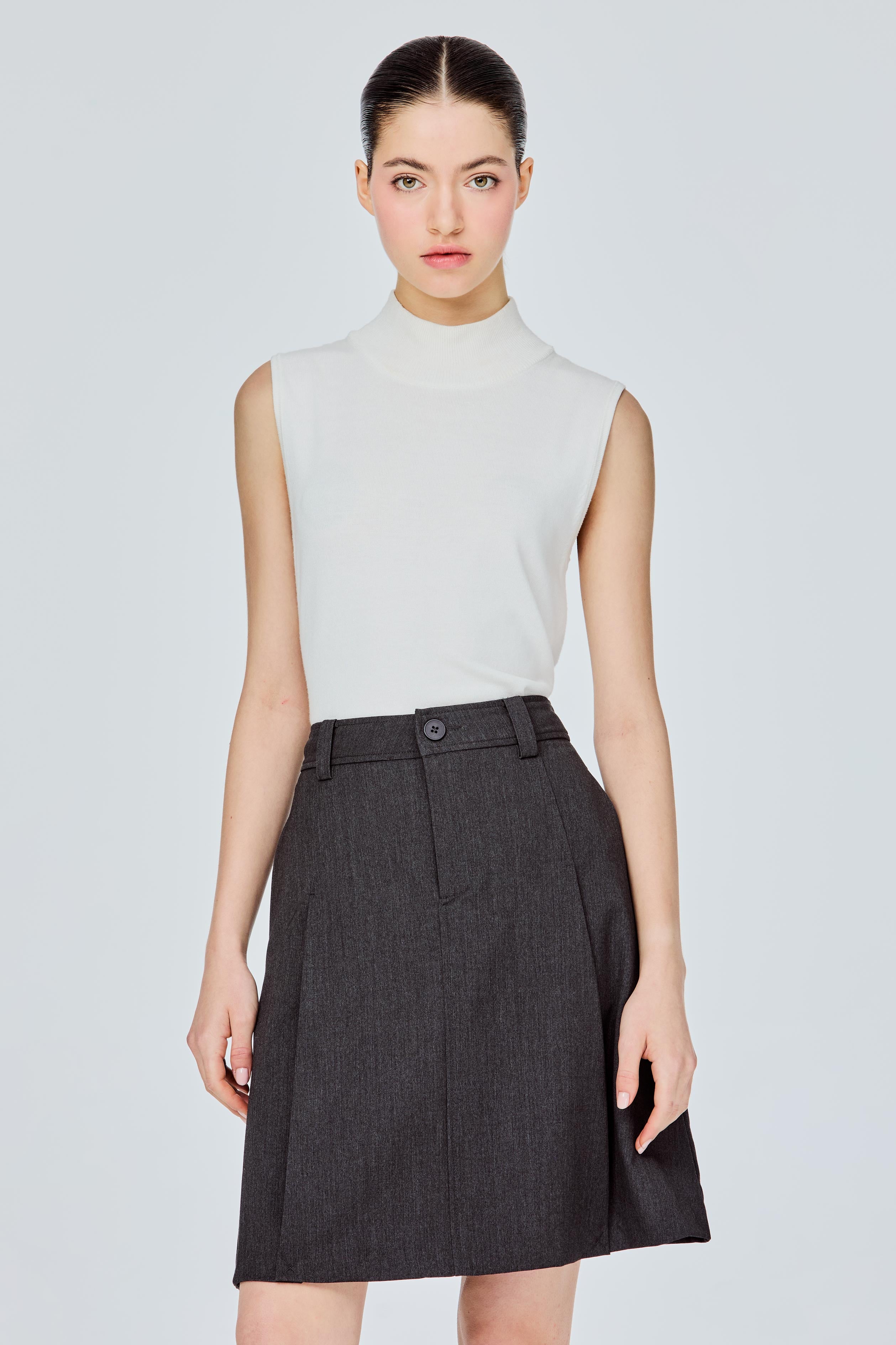 Inverted Pleat Skirt