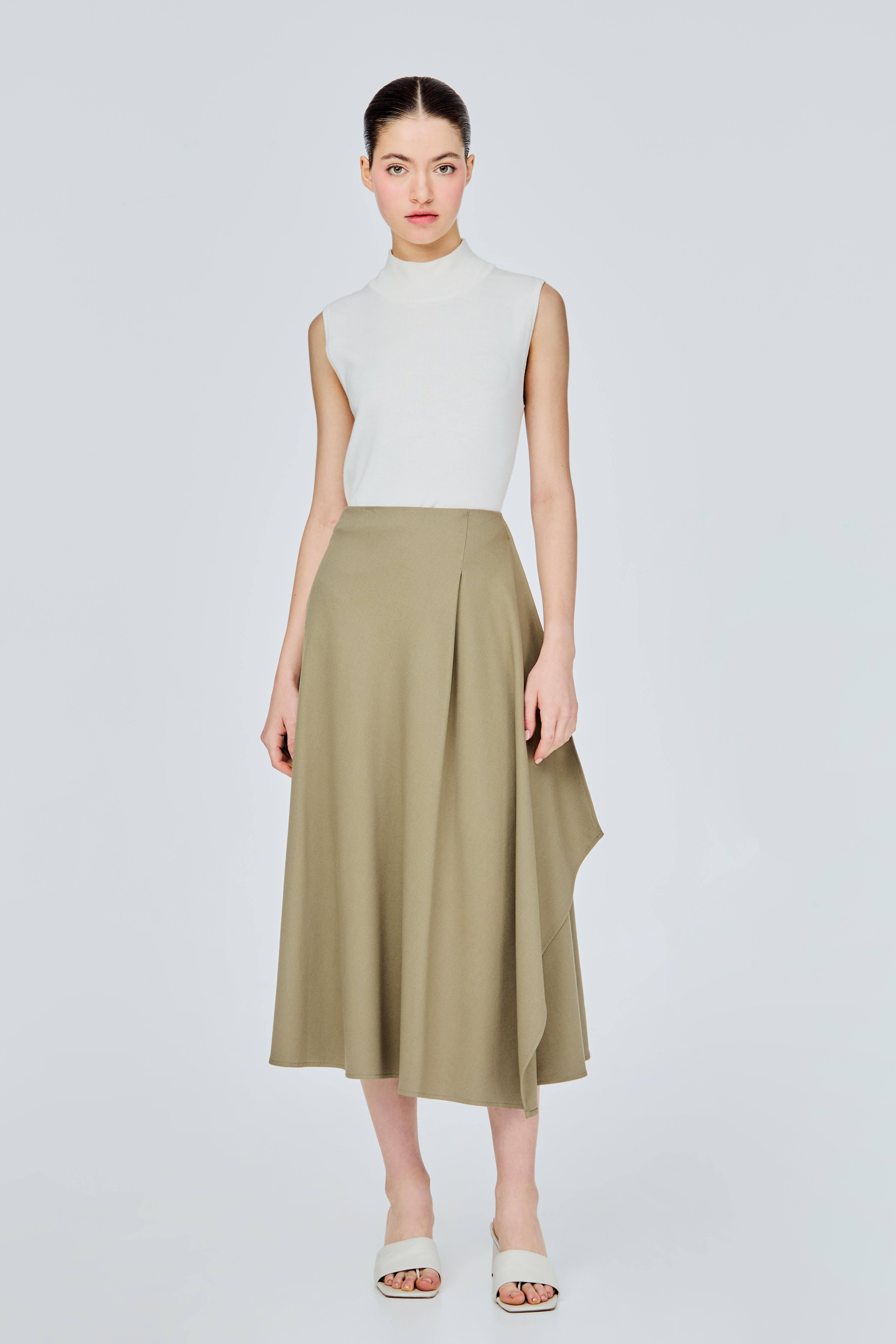 Asymmetrical Drape Skirt