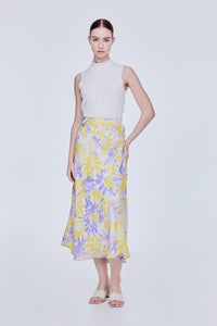 Floral Flare Midi Skirt