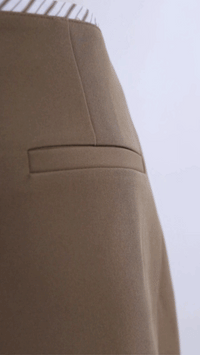 A-Line Stripes Trim Skirt
