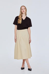 Pleated Midi Skirt