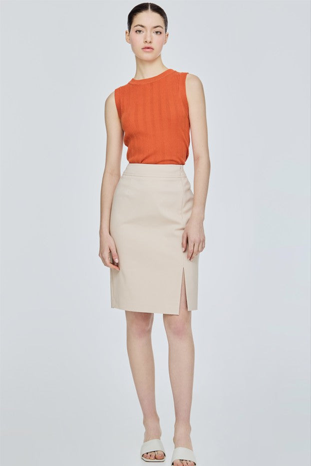 Tailored Mini Pencil Skirt