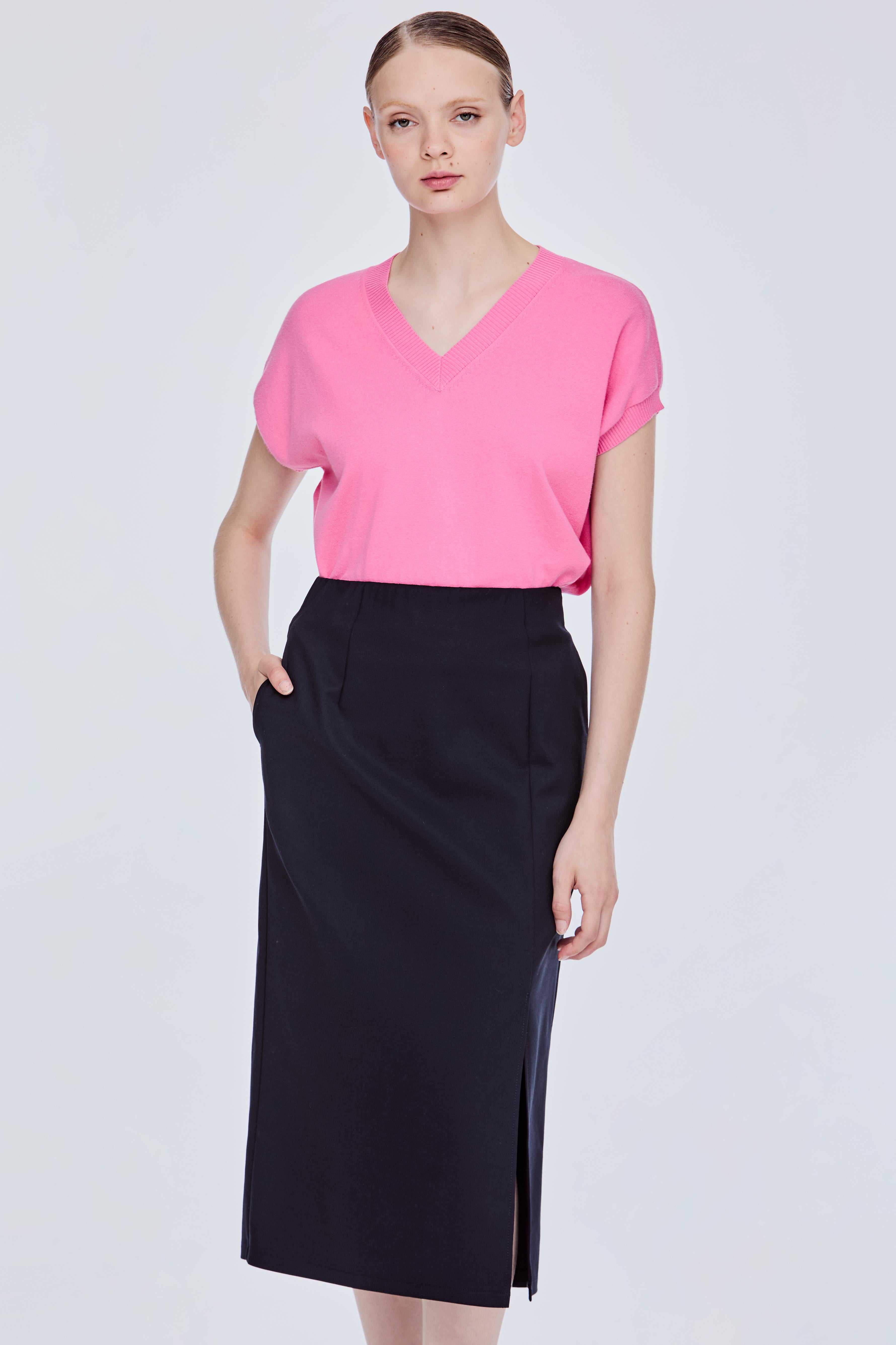 Side Slit A Line Skirt