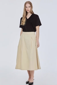 Pleated Midi Skirt