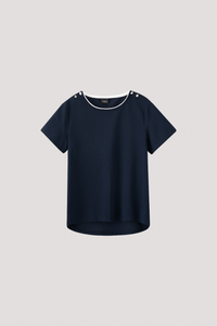 Button Shoulder Tee