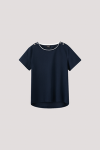 Button Shoulder Tee