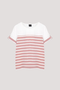 Contrast Pattern Blouse