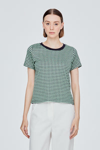 Checkered Pattern Blouse