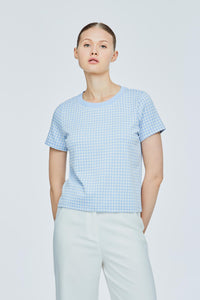 Checkered Pattern Blouse