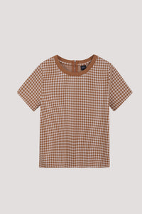 Checkered Pattern Blouse