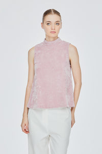 Sleeveless High Neck Top