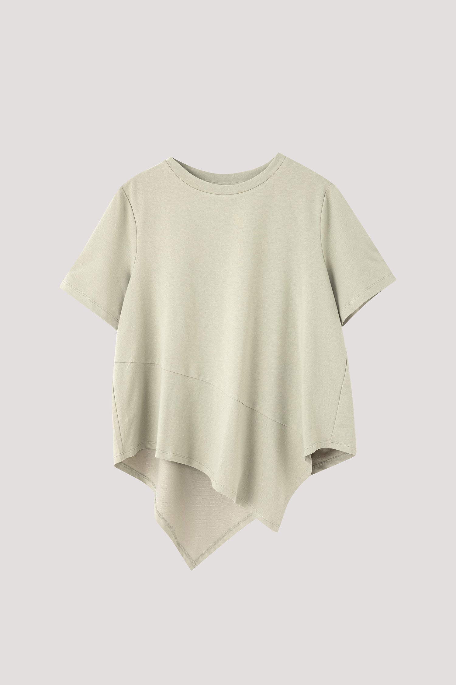 Asymmetrical Panel Hem Tee