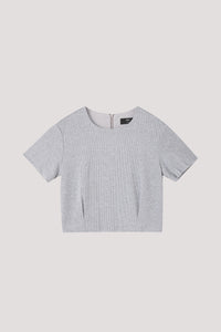 Basic Shimmer Cropped Top