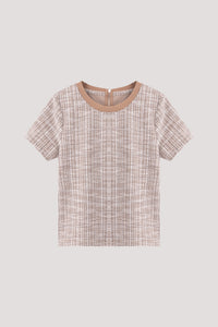 Boucle Tweed Tee