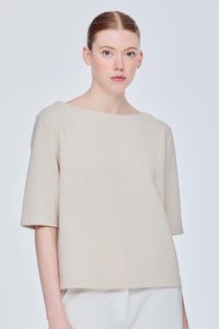 Fine Textured Half Sleeve Top