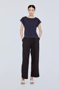 Contrast Trim Magyar Top