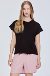 Basic Folded Cuff Tee