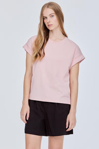 Basic Folded Cuff Tee