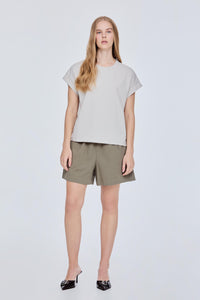 Basic Folded Cuff Tee