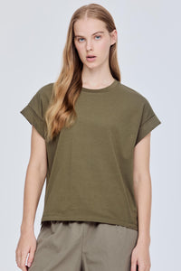 Basic Folded Cuff Tee