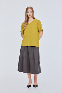 Boxy V-Neck Tee