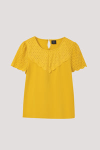 Scalloped Eyelet Top