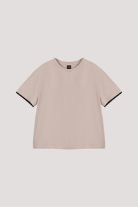 Contrast Sleeve Top