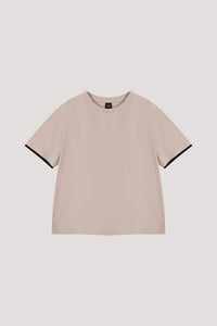 Contrast Sleeve Top