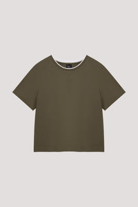 Colour Block Collar Top