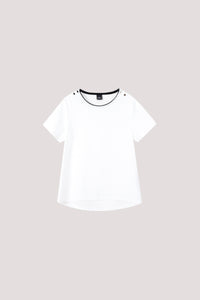 Button Shoulder Tee
