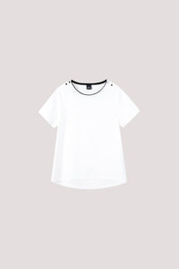 Button Shoulder Tee