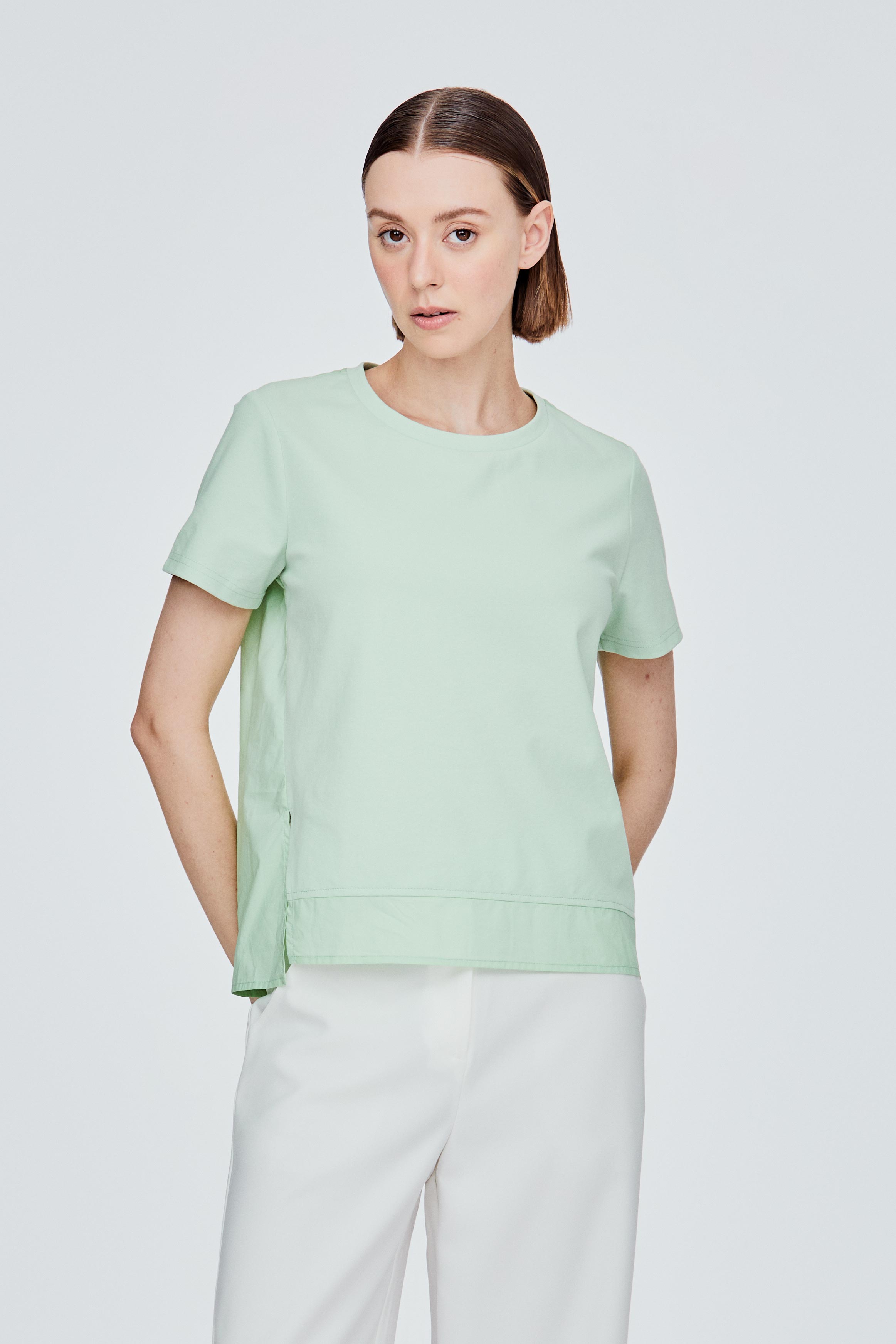 Asymmetrical Slit Tee