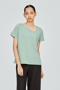 Asymmetrical Neckline Top