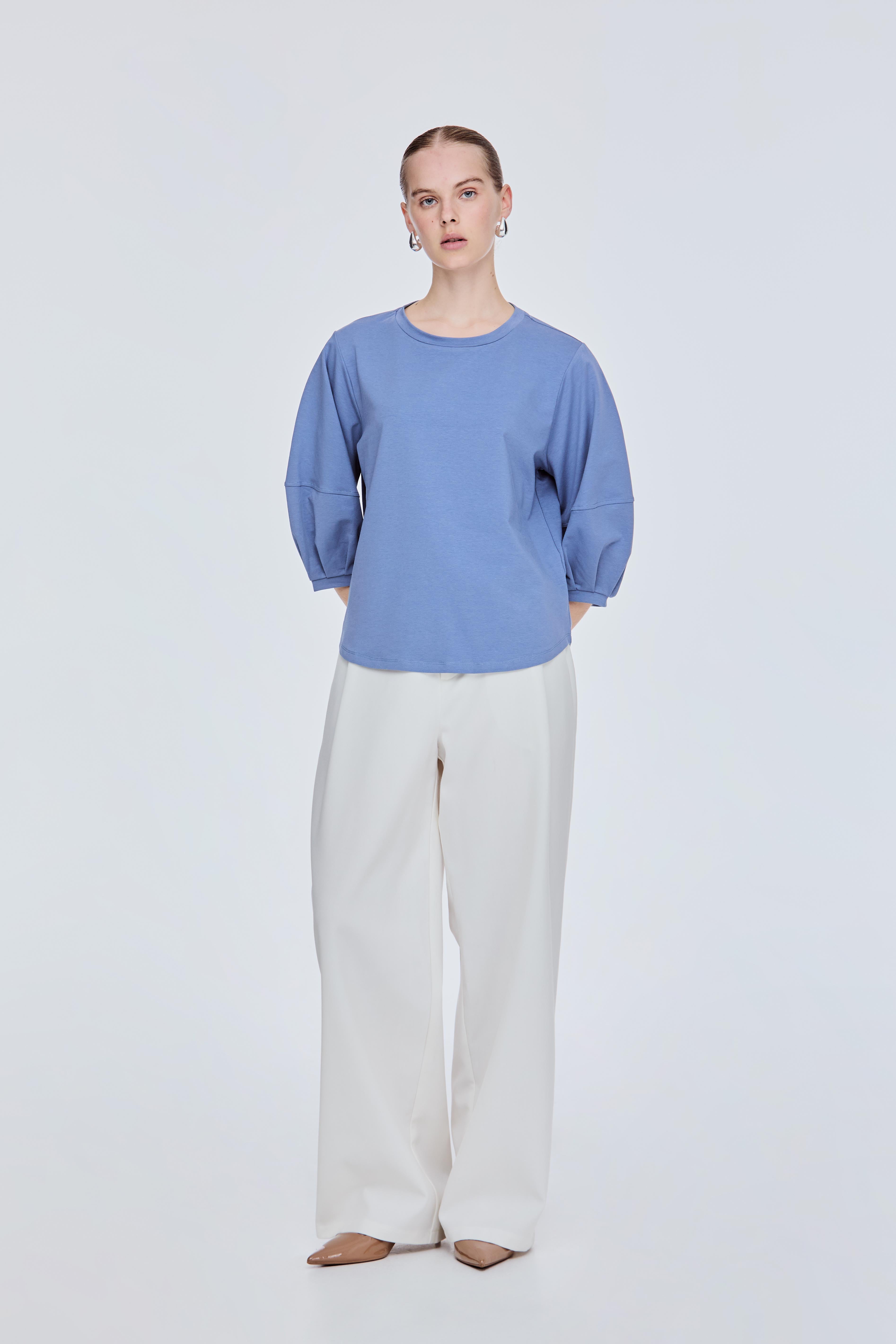Panelled Puffy Blouse