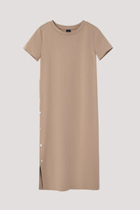 Faux Snap Button Dress