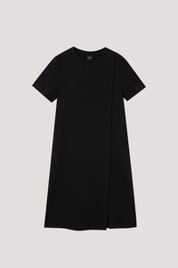 Front Overlap T-Shirt Dress