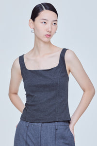 Square Neck Jersey Top