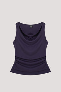 Sleeveless Cowl Neck Tee