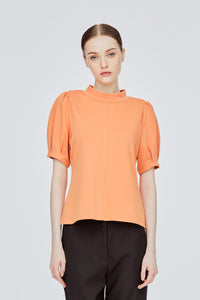 Pleated Sleeve Tee Blouse