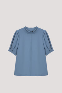 Pleated Sleeve Tee Blouse