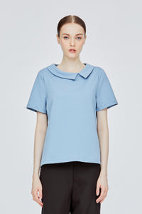 Asymmetrical Peterpan Tee Blouse