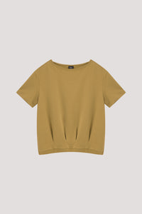 Dropped Shoulder Pleat Top