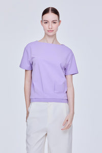 Dropped Shoulder Pleat Top