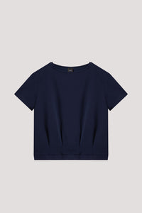 Dropped Shoulder Pleat Top