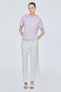Collared Boat Neck Top