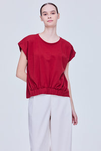 Elasticated Sleeveless Top