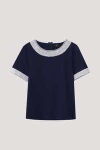 English Lace Trimming Top